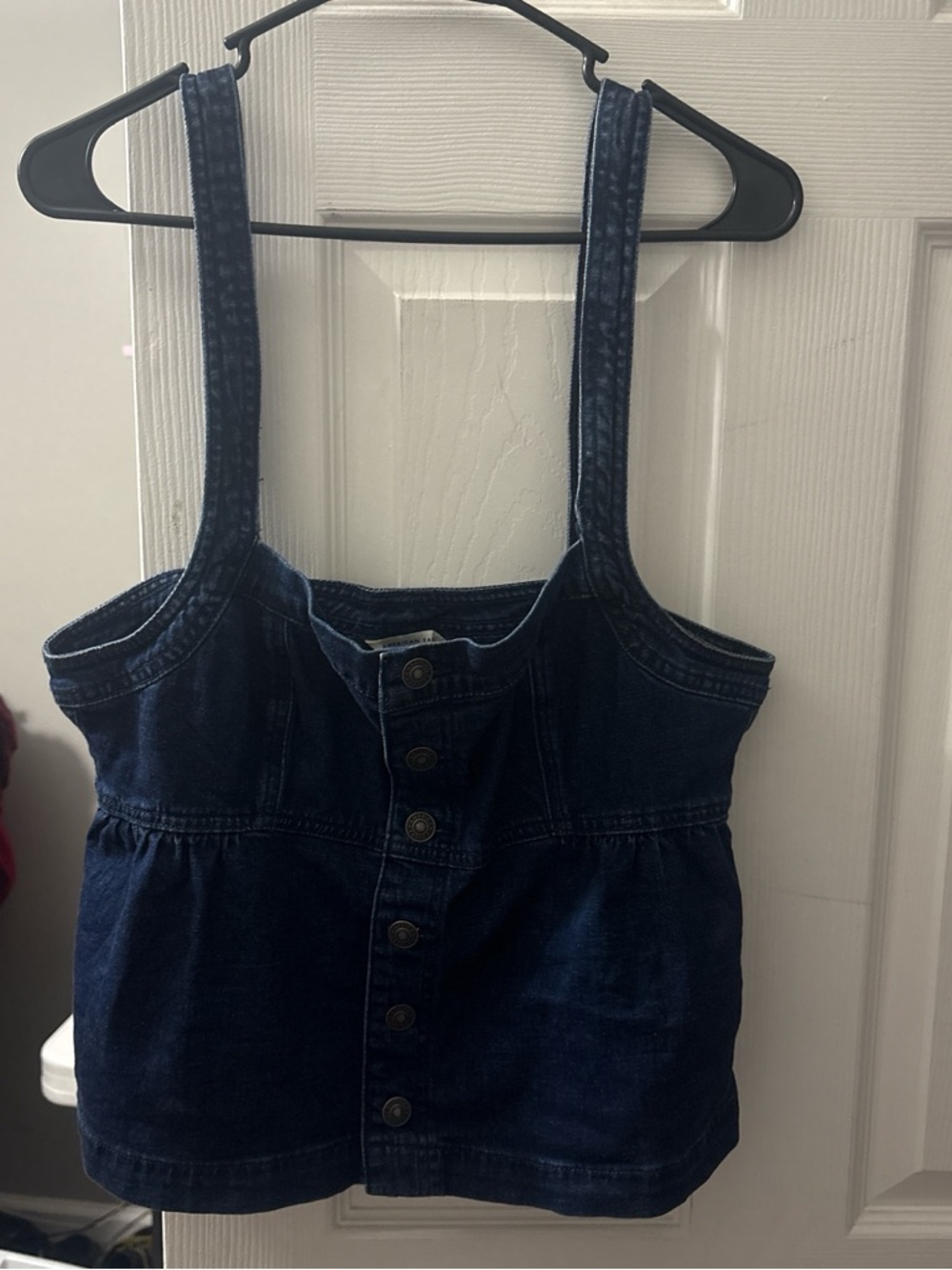 American Eagle Outfitters Dark Indigo Denim Tank